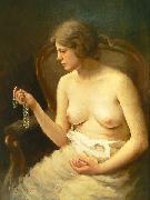Nude girl by Czech painter Stanislav Feikl,, Stanislav Feikl